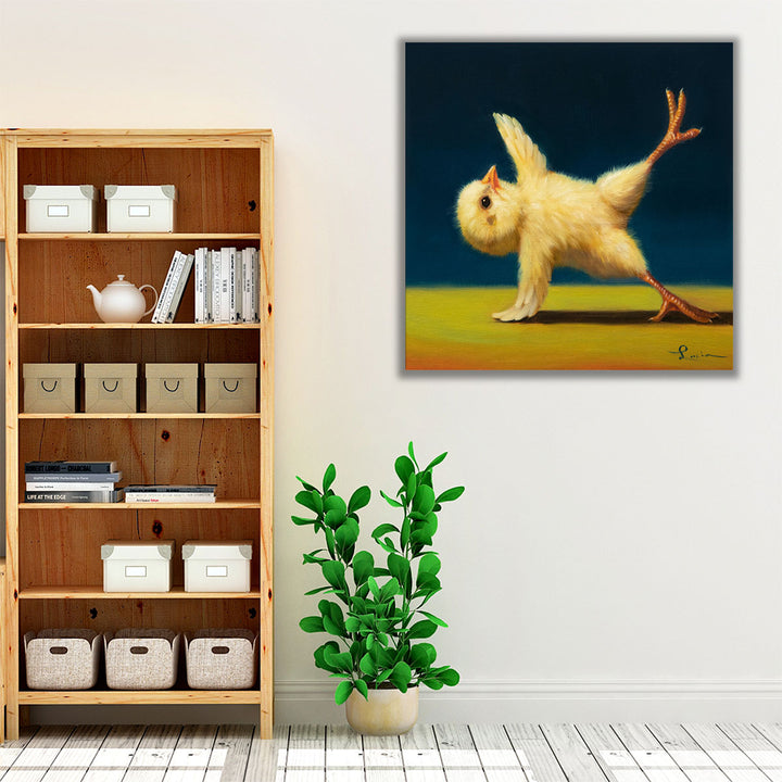 Yoga Chick Side Plank II - Canvas Print Wall Art