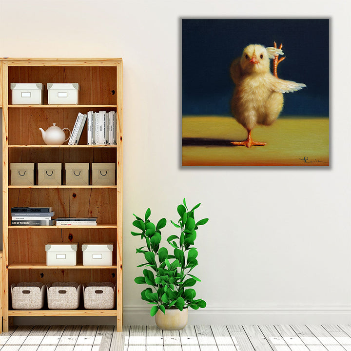 Yoga Chick Standing Split - Canvas Print Wall Art
