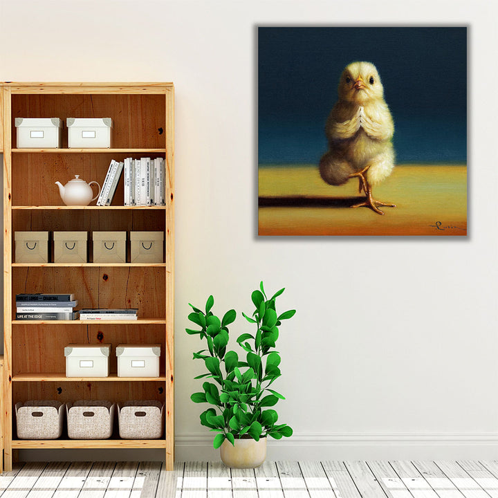 Yoga Chick Tree Pose - Canvas Print Wall Art