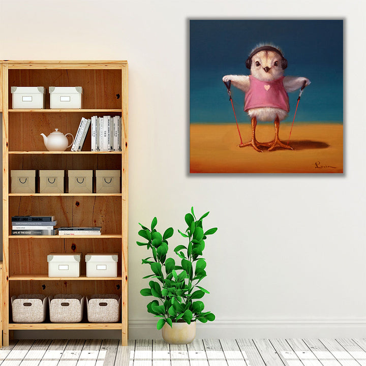 Lateral Raise Chick - Canvas Print Wall Art