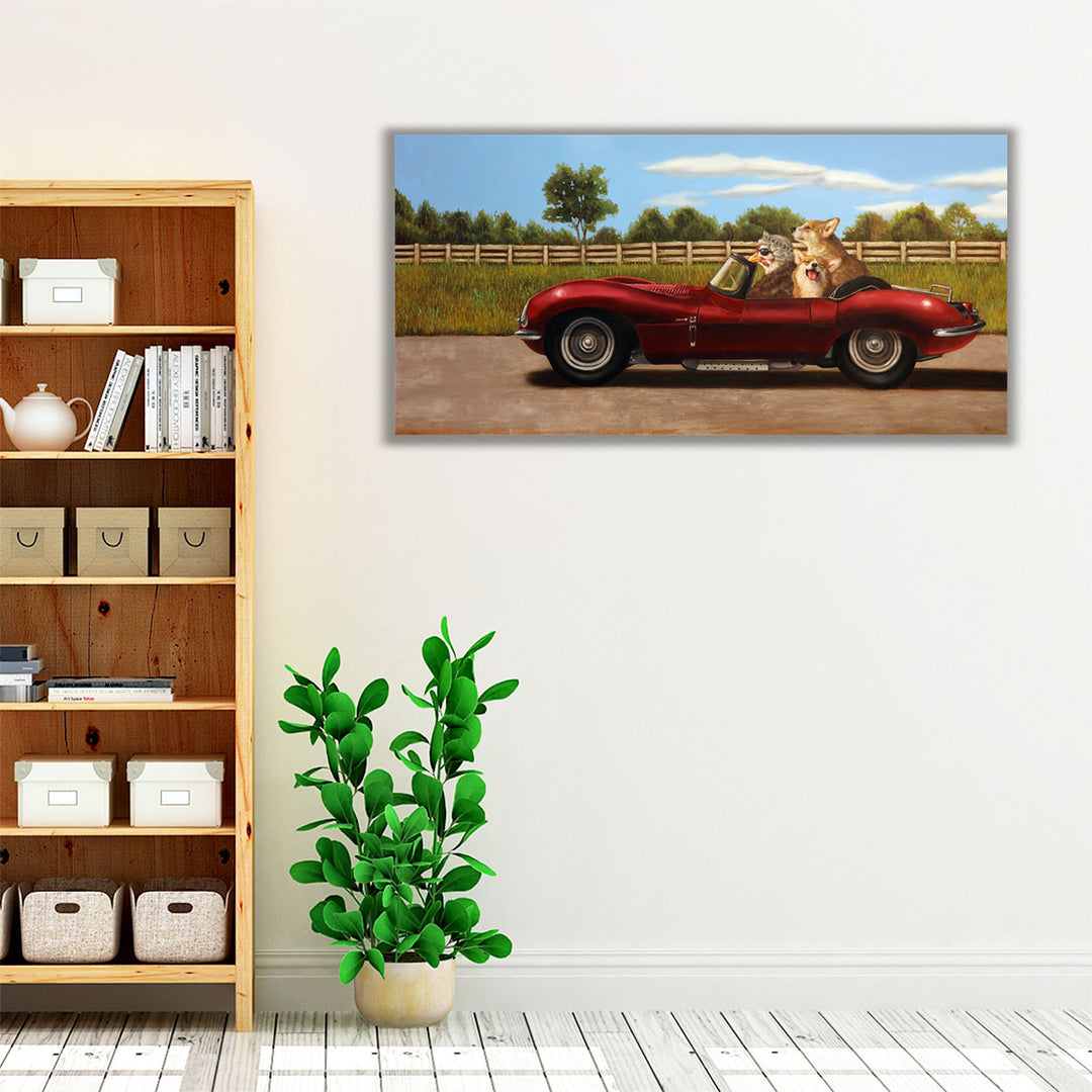 Country Drive - Canvas Print Wall Art