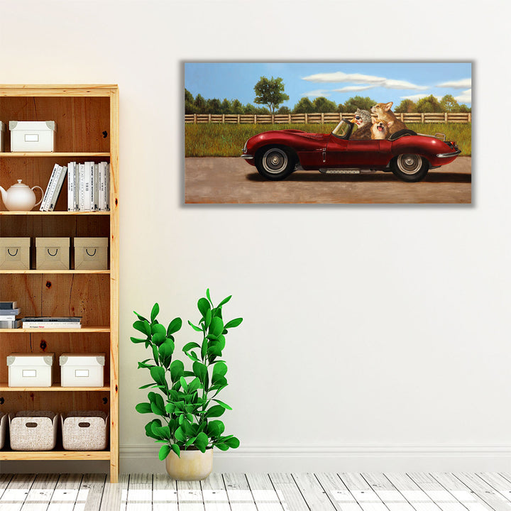 Country Drive - Canvas Print Wall Art