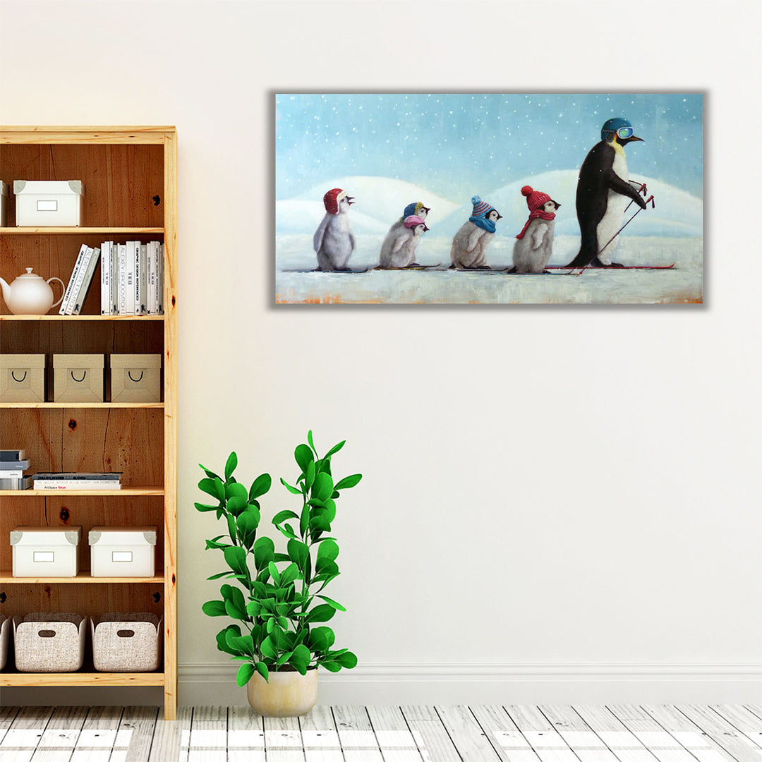 Ski School - Canvas Print Wall Art