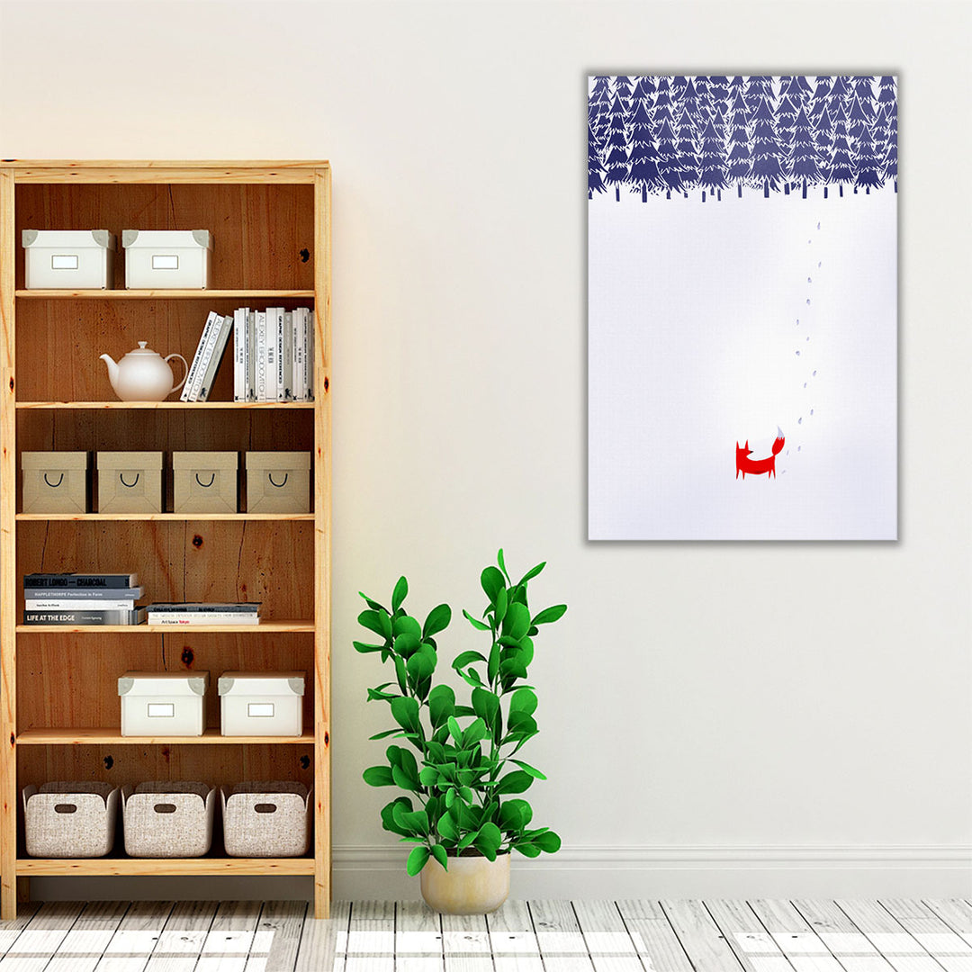 Alone In The Forest - Canvas Print Wall Art