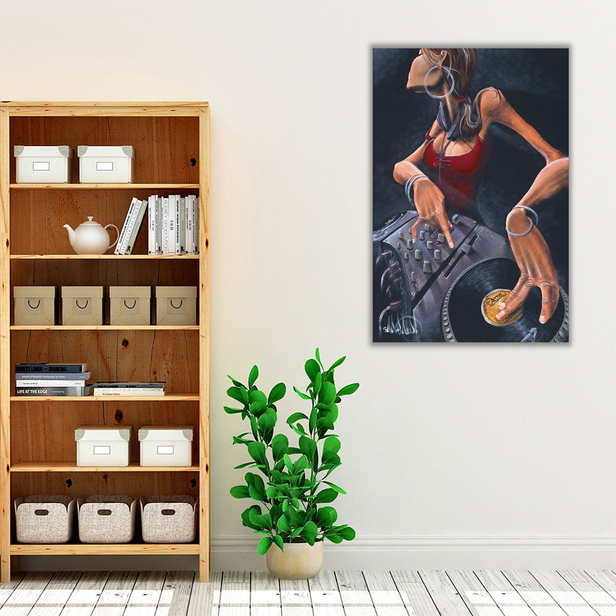 DJ Jewel Wall Art | Urban Music Artwork | David Garibaldi – Framed