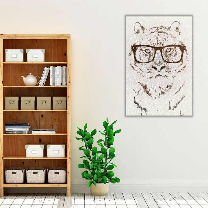 Hipster Tiger - Canvas Print Wall Art