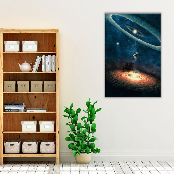 My Dream House in Another Galaxy - Canvas Print Wall Art