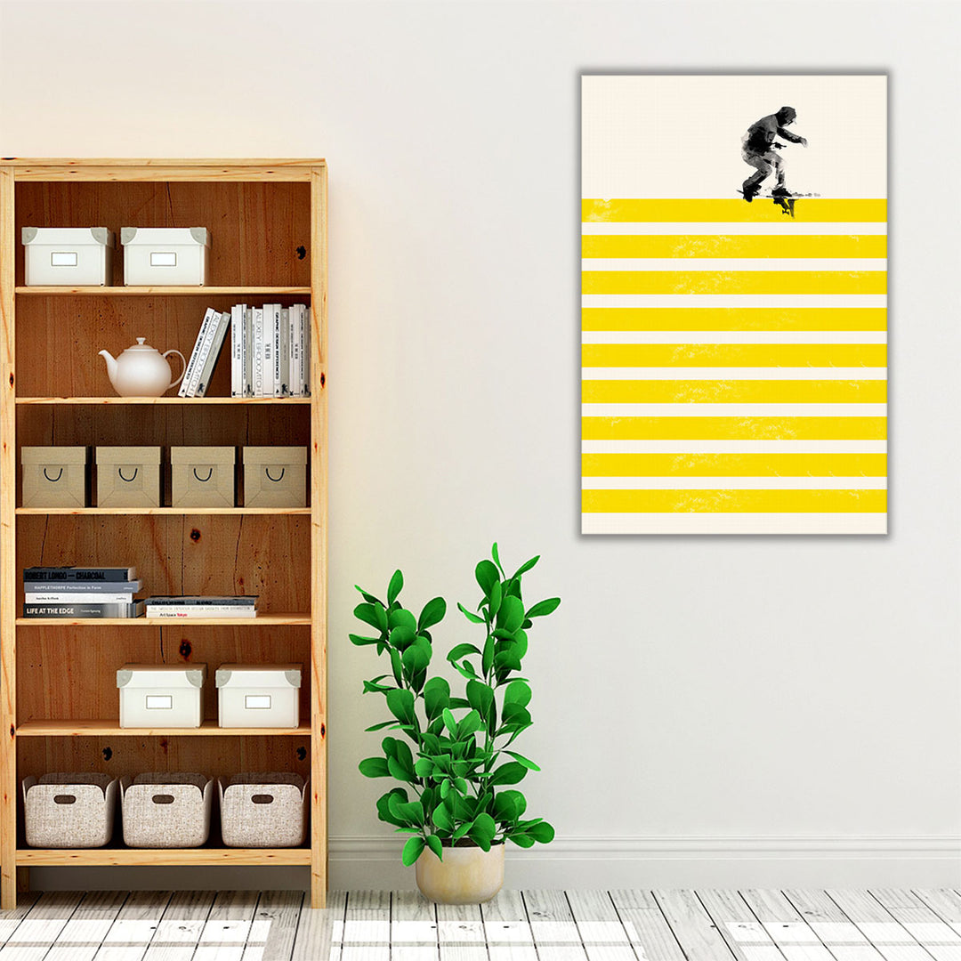 Slide In Stripes - Canvas Print Wall Art