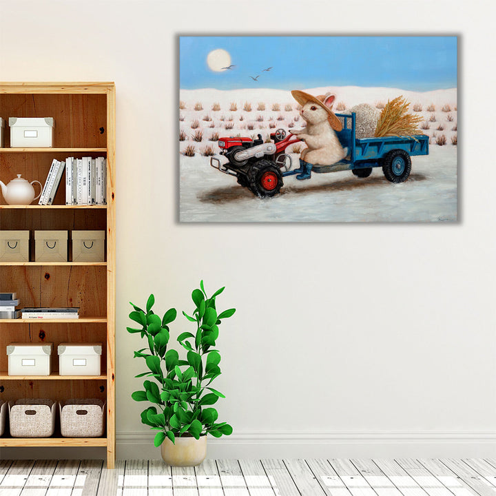Happy Farmer - Canvas Print Wall Art