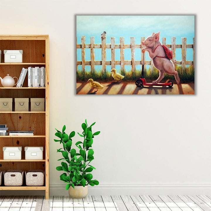 Summer Stroll - Canvas Print Wall Art