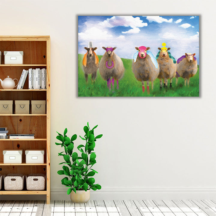 SuperSheep Ew-Nighted - Canvas Print Wall Art