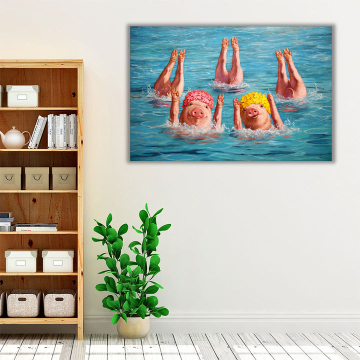 Water Ballet - Canvas Print Wall Art