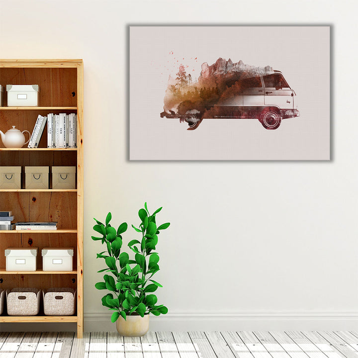 Drive Me Back Home 1 - Canvas Print Wall Art