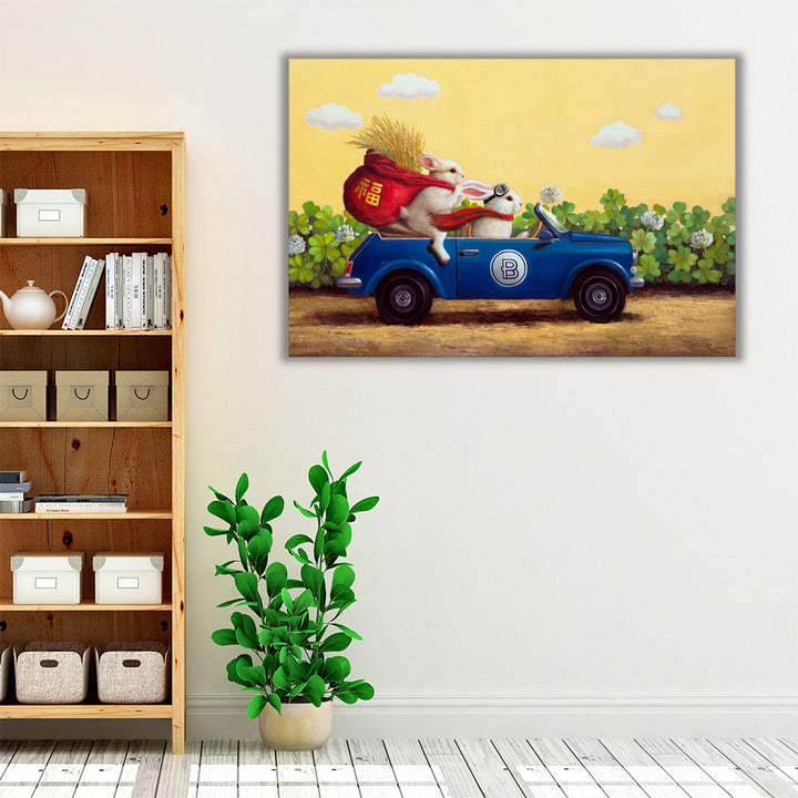 Family Drive - Canvas Print Wall Art
