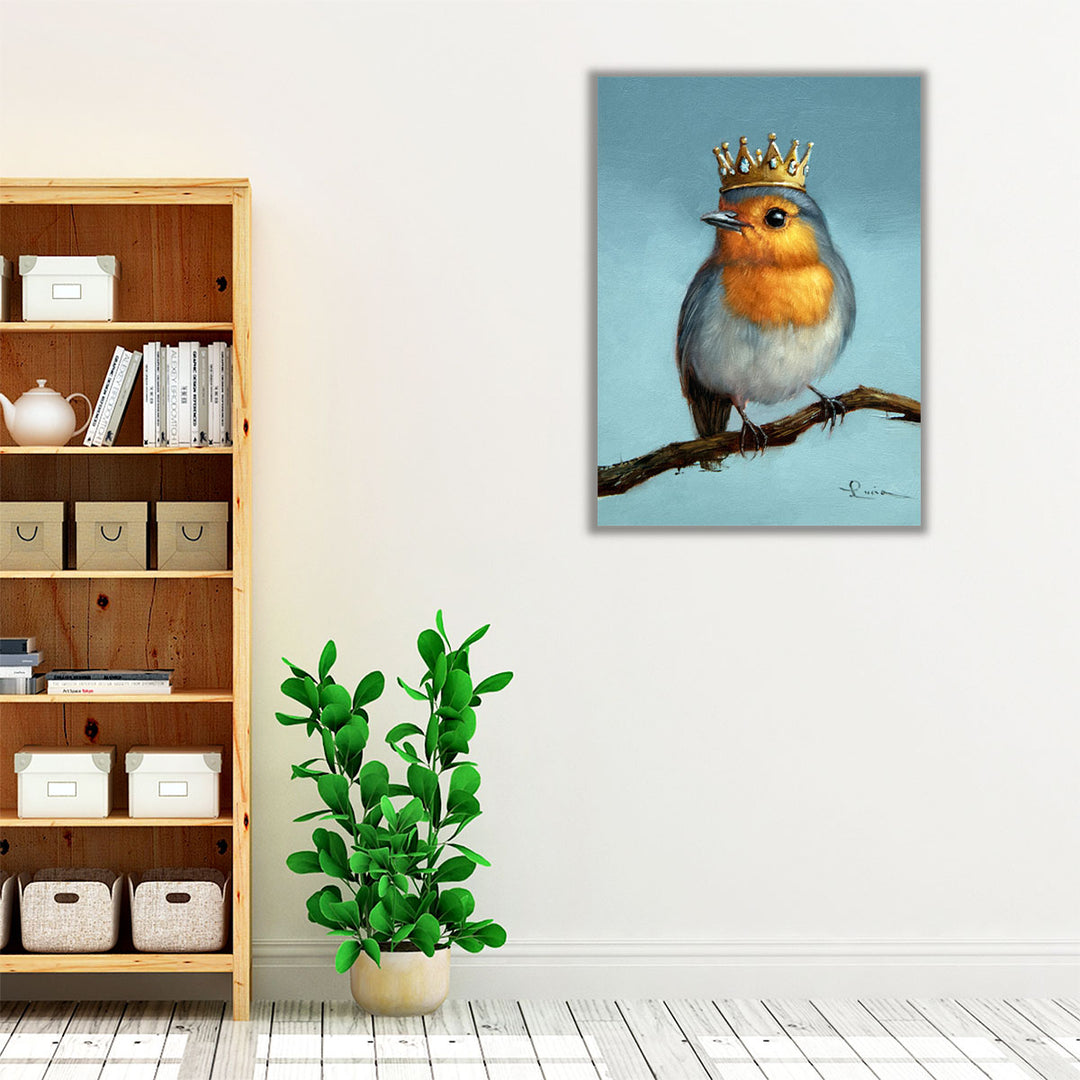 Royal Robin - Canvas Print Wall Art