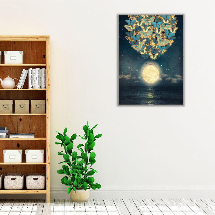 The Rising Moon - Canvas Print Wall Art