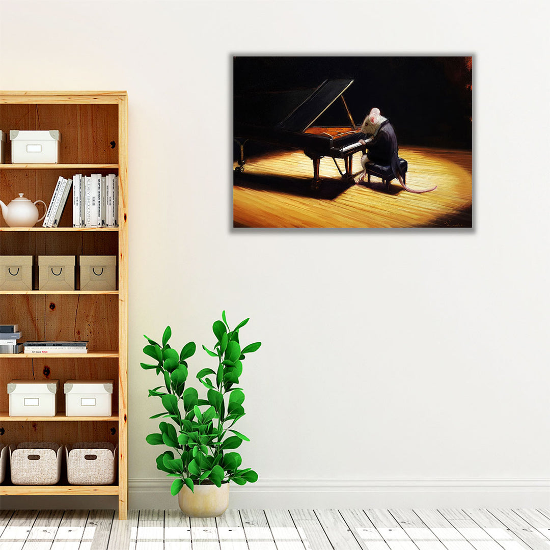 Little Pianist - Canvas Print Wall Art