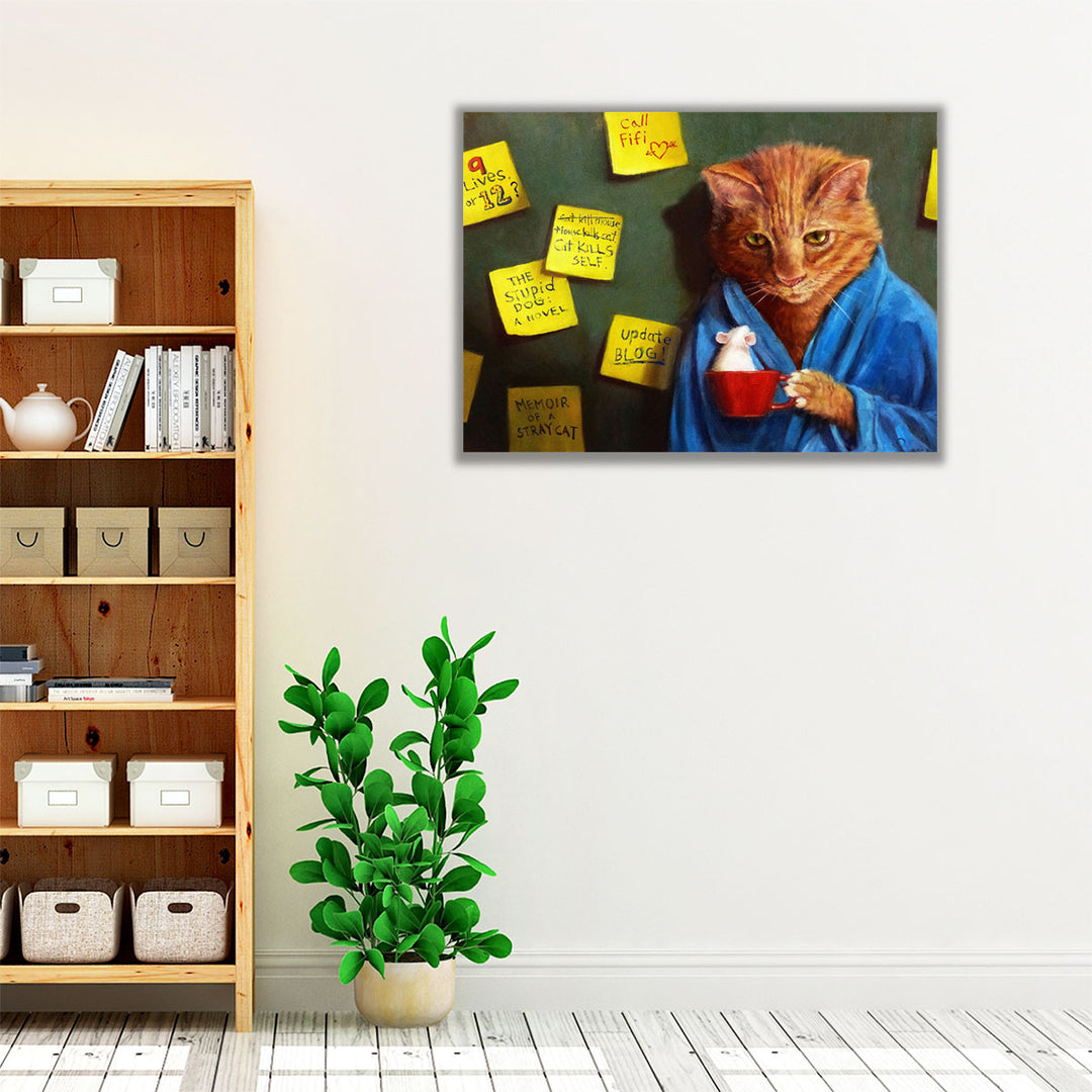 Writers Block - Canvas Print Wall Art
