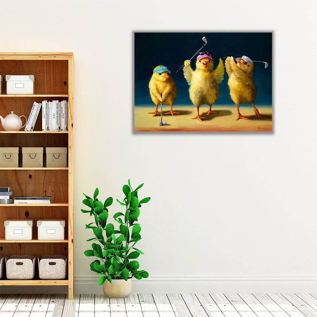 Yoga Chicks Golf Chicks - Canvas Print Wall Art