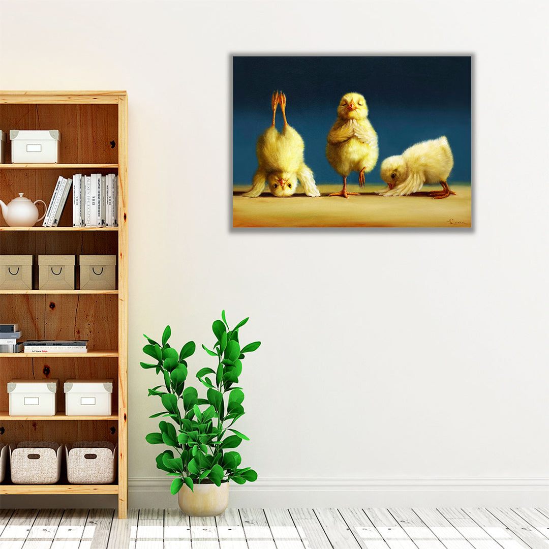 Yoga Chicks - Canvas Print Wall Art
