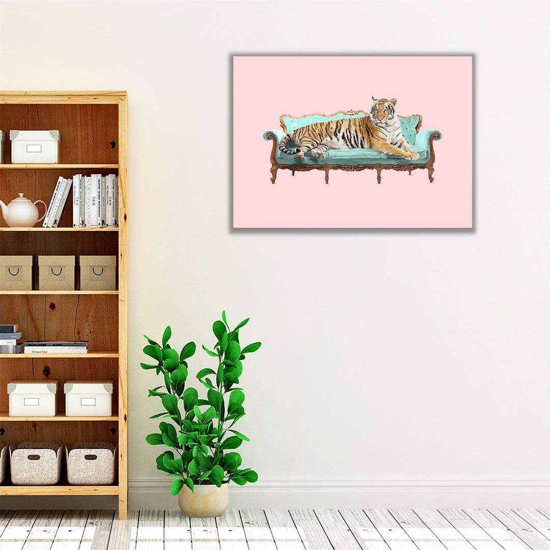 Lazy Tiger - Canvas Print Wall Art