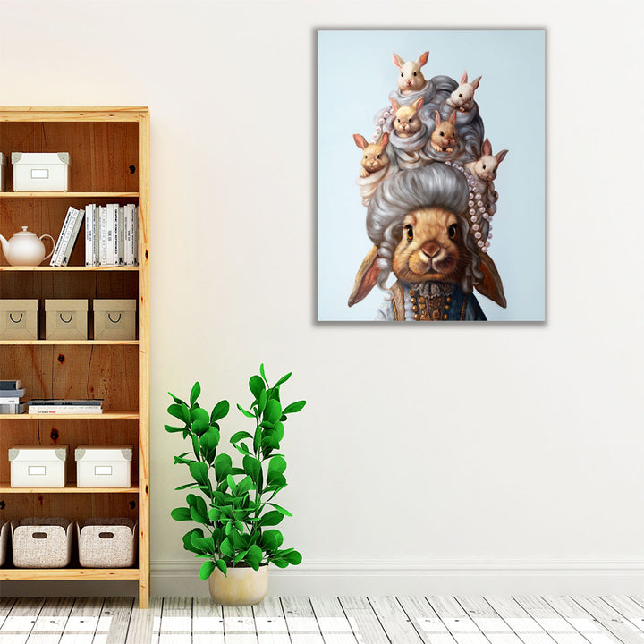Full Head of Hares - Canvas Print Wall Art
