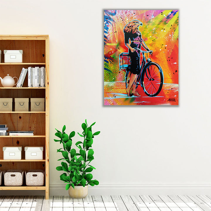 Cycle Soaring - Canvas Print Wall Art