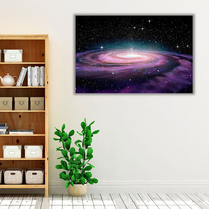 Andromeda Spiral Galaxy in Deep Space - Canvas Print Wall Art