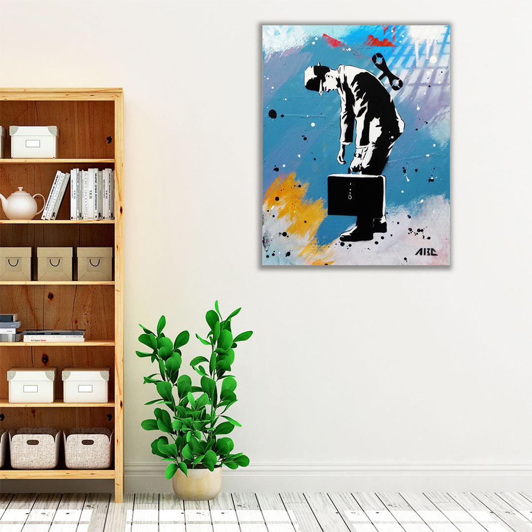 Windup for the Wind Down - Canvas Print Wall Art