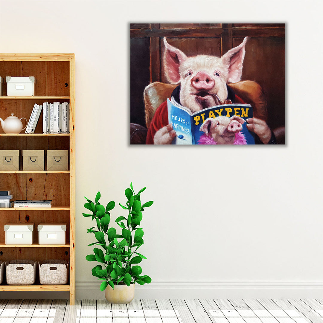 Male Chauvinist Pig - Canvas Print Wall Art