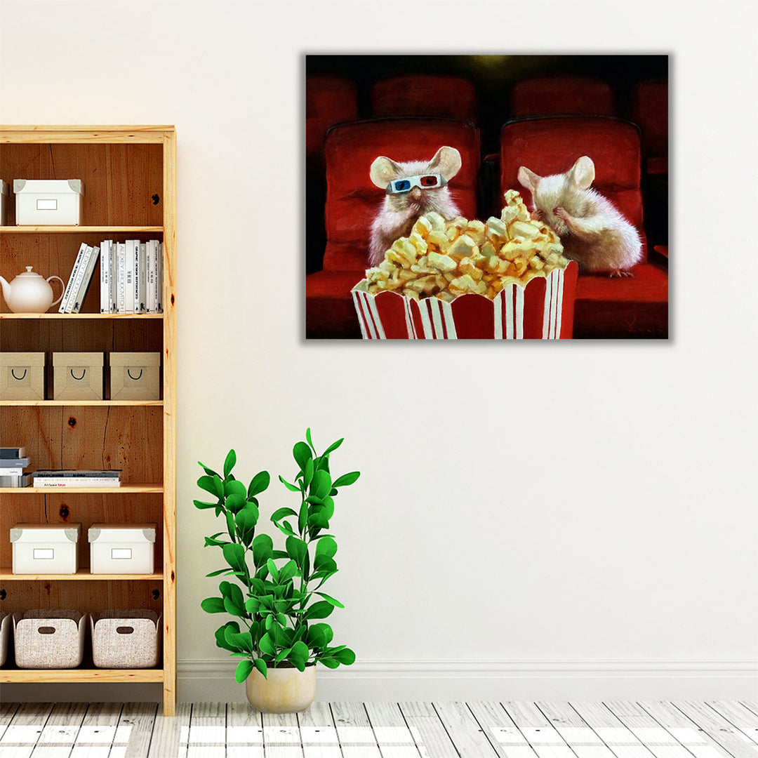 Movie Night 2 - Canvas Print Wall Art