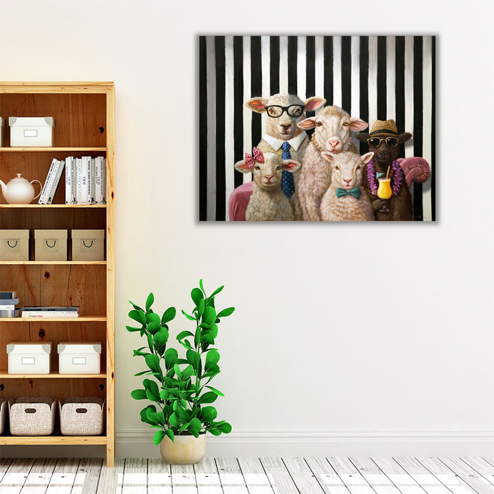 Family Portrait - Canvas Print Wall Art