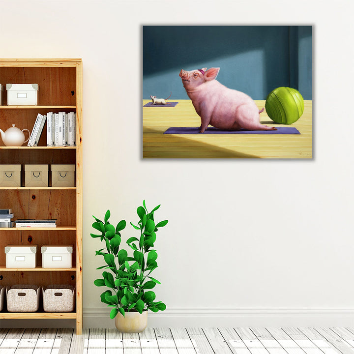 Yoga With Friends - Canvas Print Wall Art