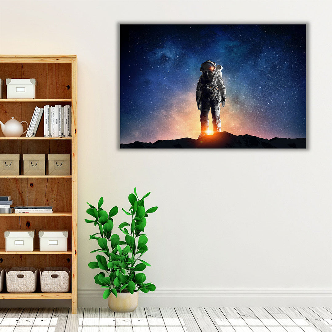 Astronaut in the Outer Space - Canvas Print Wall Art