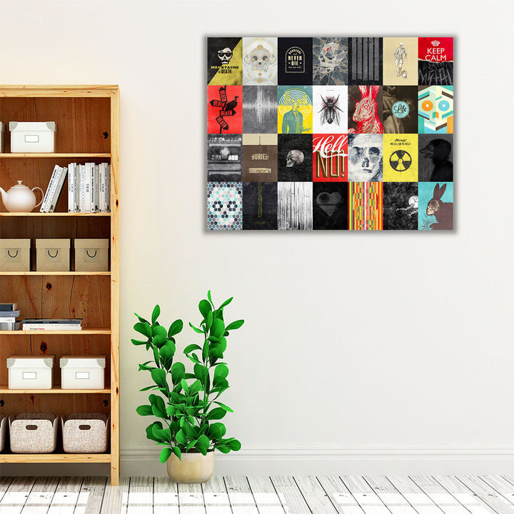 Death Skulls - Canvas Print Wall Art