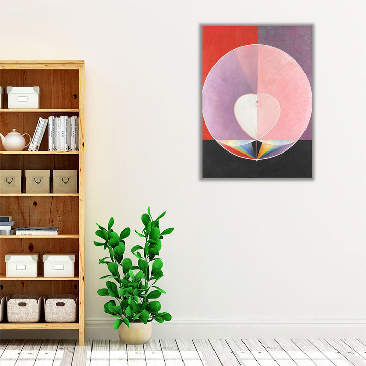 blue living room wrapped canvas artwork