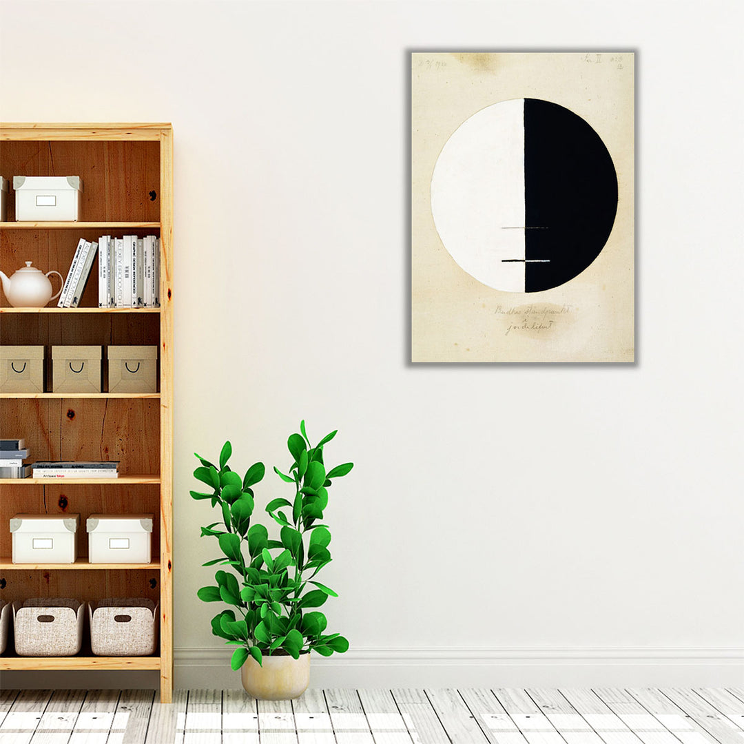 hallway decor – single circle abstract print