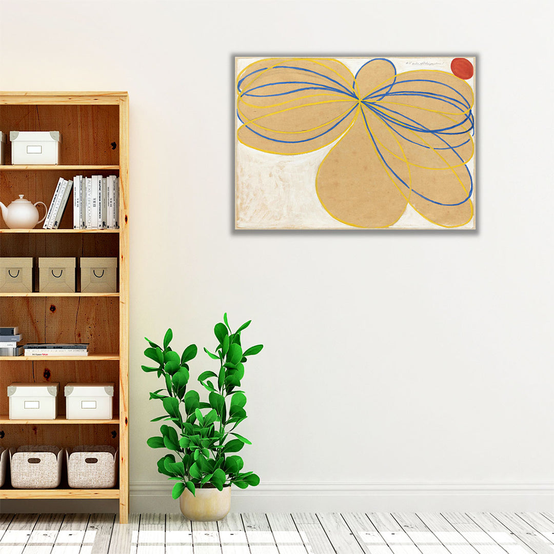 white framed canvas modern minimalist wall accent