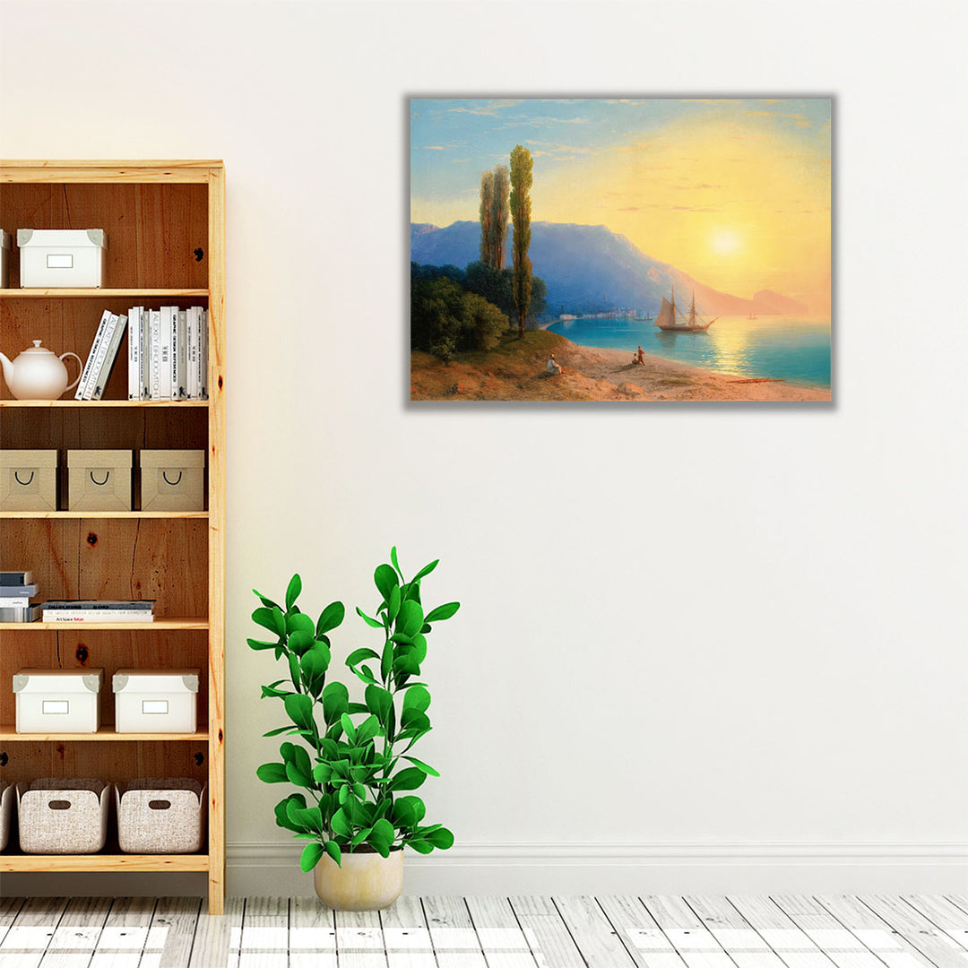 living room canvas – coastal scene wall art