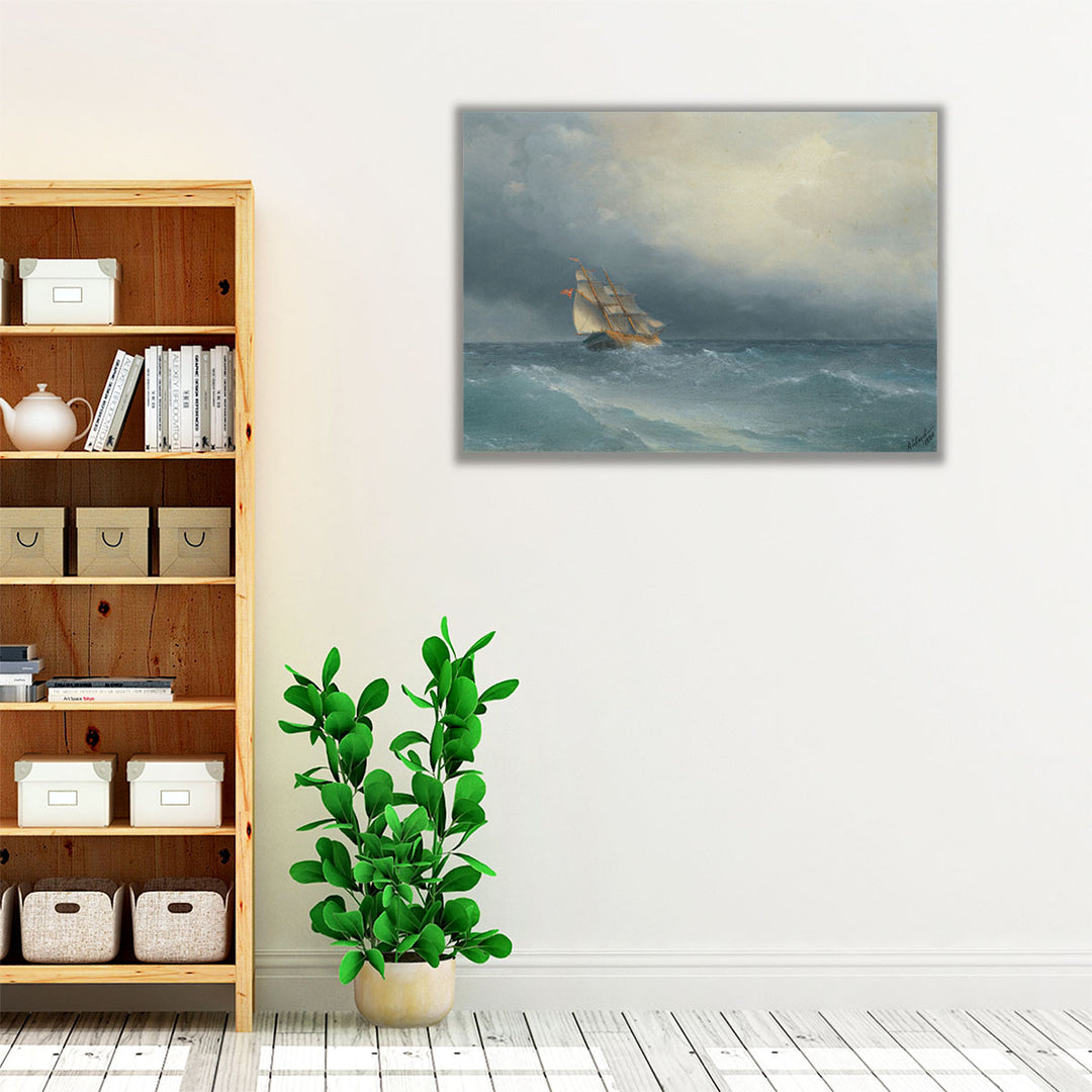 Wrapped canvas modern coastal wall decor