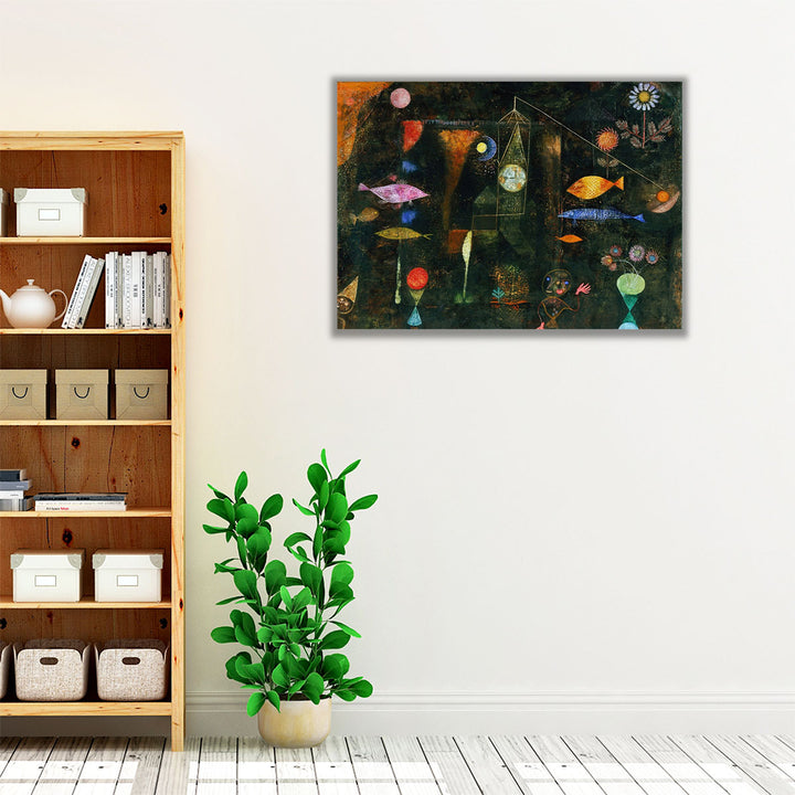 Aquatic scene hallway wall decor