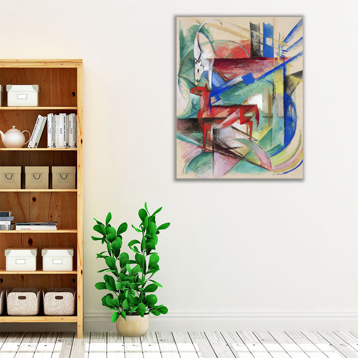 colorful wrapped canvas living décor centerpiece