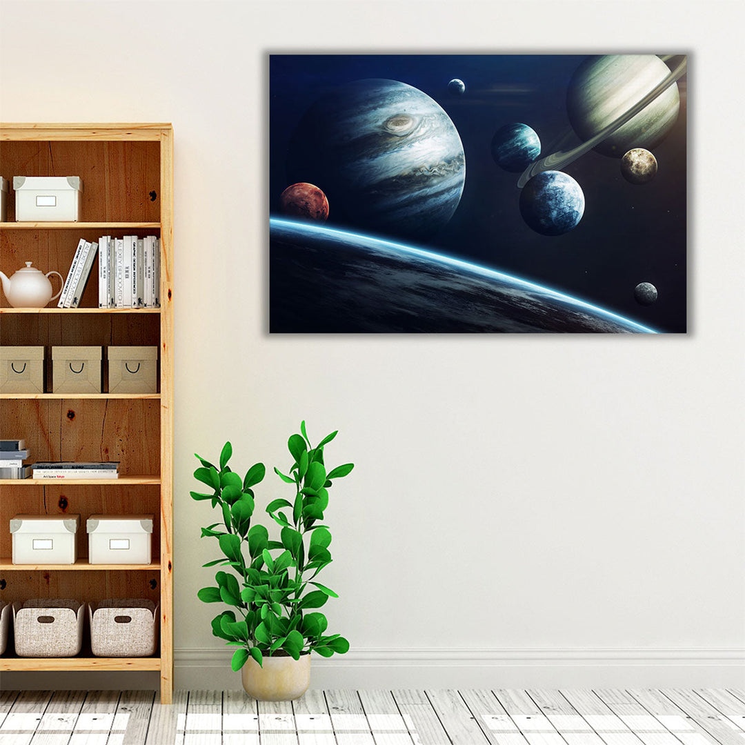 Planets of Solar System - Canvas Print Wall Art