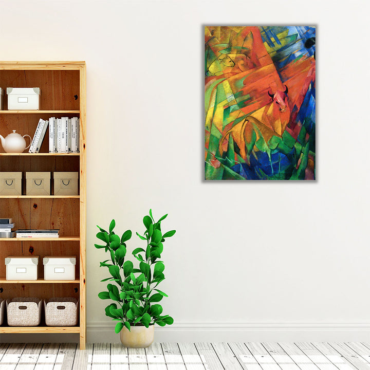 Animals in a Landscape, 1914 - Canvas Print Wall Art