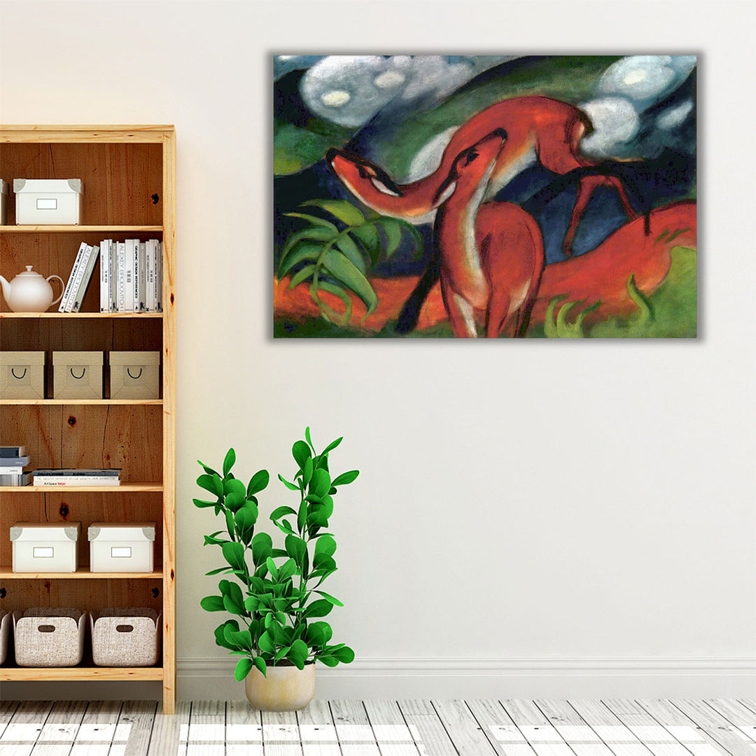 Red Deer II, 1912 - Canvas Print Wall Art