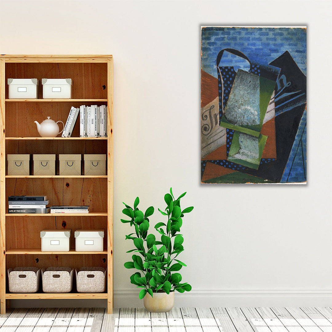 Neutral living room framed canvas décor
