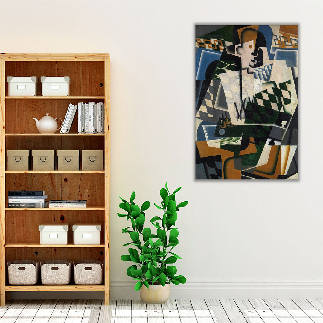 Framed canvas black brown neutral art