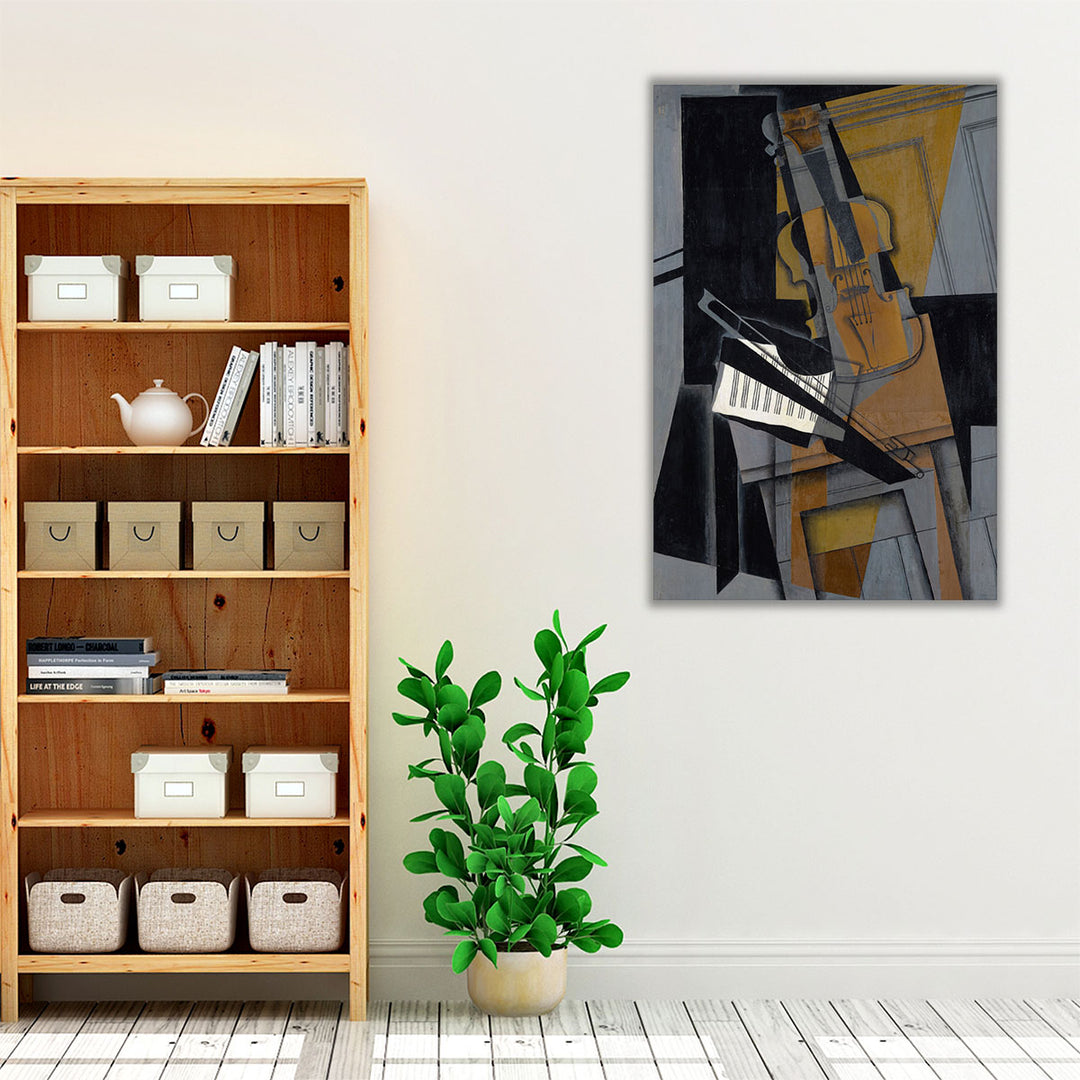 Framed canvas music artwork decor