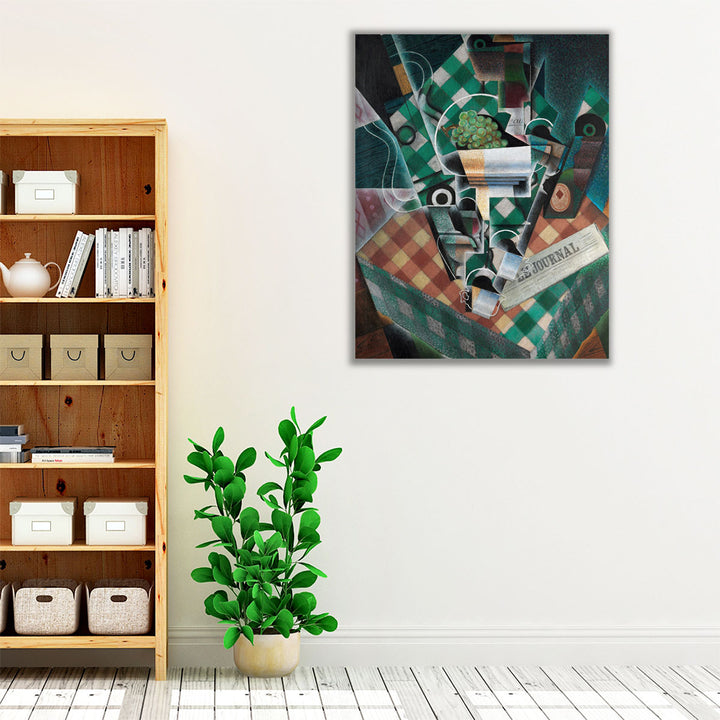 Framed canvas fruit still life décor
