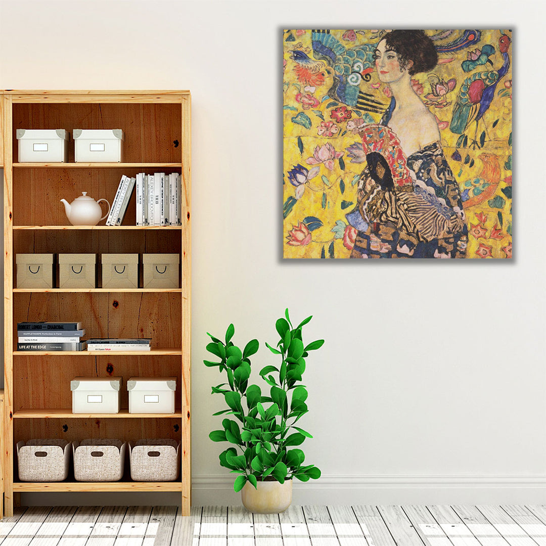 Woman with Fan, 1917-1918 - Canvas Print Wall Art